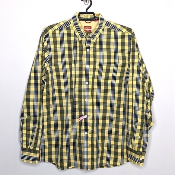 Izod Plaid Button Down Shirt XL - Picture 1 of 5